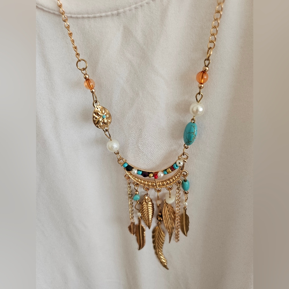 Free People 🌼BOHO Pendant Necklace NWOT♡ ♡